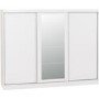 Nevada White Gloss 3 Door Sliding Wardrobe-Seconique