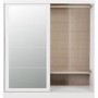 Nevada White Gloss 2 Door Sliding Wardrobe-Seconique