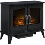 Adam Woodhouse Black LED Double Door Electric Stove 1.8kW