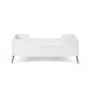 Maya Toddler Bed in White and Natural - Obaby