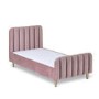 Toddler Bed Frame in Pink Velvet - Gatsby - Obaby