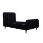 Toddler Bed Frame in Black Velvet - Gatsby - Obaby