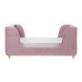 Toddler Bed Frame in Pink Velvet - Lumi - Obaby