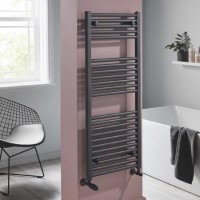 Towelrads Pisa Black Towel Radiator 1200 x 500mm