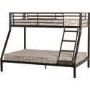 Black Metal Triple Sleeper Bunk Bed - Tandi - Seconique