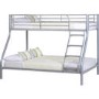 Silver Metal Triple Sleeper Bunk Bed - Tandi - Seconique