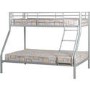 Silver Metal Triple Sleeper Bunk Bed - Tandi - Seconique