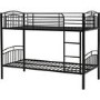 Black Metal Bunk Bed - Ventura - Seconique