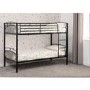 Black Metal Bunk Bed - Ventura - Seconique