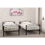 Black Metal Bunk Bed - Ventura - Seconique