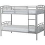 Silver Metal Bunk Bed - Ventura - Seconique