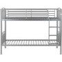 Silver Metal Bunk Bed - Ventura - Seconique