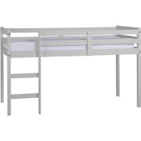 Grey Wooden Mid Sleeper Bed - Panama - Seconique