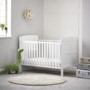 Grace White Wooden Cot Bed with Teething Rail - Obaby