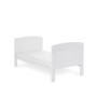 Grace White Wooden Cot Bed with Teething Rail - Obaby