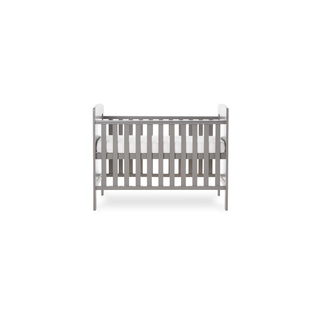 Grace Grey Wooden Cot Bed with Teething Rail - Obaby