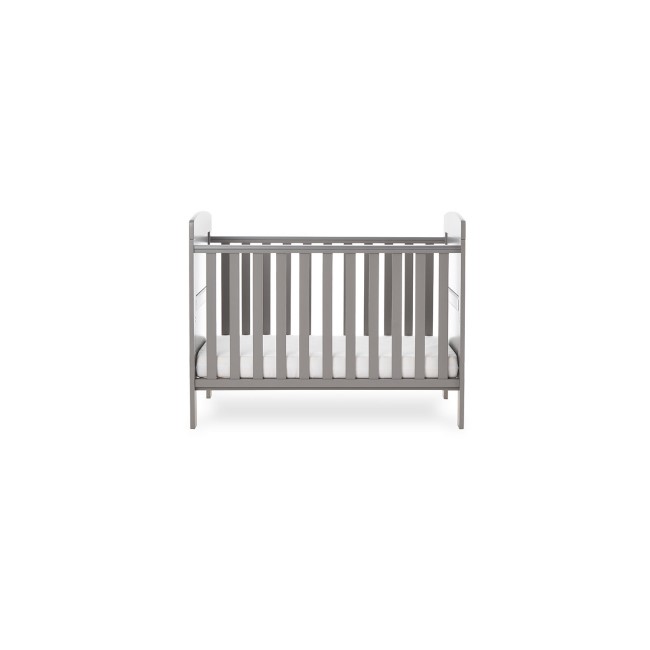 Grace Grey Wooden Cot Bed with Teething Rail - Obaby