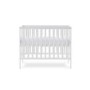 Bantam White Space Saver Cot with Teething Rail - Obaby