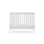 Bantam White Space Saver Cot with Teething Rail - Obaby