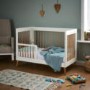 White Two Tone Mini Cot Bed - Maya - Obaby