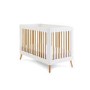 White Two Tone Mini Cot Bed - Maya - Obaby