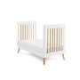 White Two Tone Mini Cot Bed - Maya - Obaby