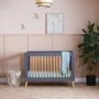 Maya Mini Cot Bed in Slate with Natural - Obaby