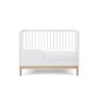 White Mini 2 Piece Nursery Furniture Set - Cot Bed and Changing Table - Astrid - Obaby