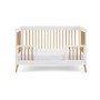 White 2 Piece Nursery Furniture Set - Cot Bed and Changing Table - Maya - Obaby