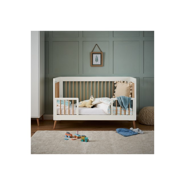 White 3 Piece Nursery Furniture Set - Maya - Obaby