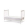 Maya Cot Bed in White with Acrylic - Obaby