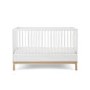 White 2 Piece Nursery Furniture Set - Cot Bed and Changing Table - Astrid - Obaby