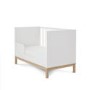 White 2 Piece Nursery Furniture Set - Cot Bed and Changing Table - Astrid - Obaby