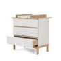 White 2 Piece Nursery Furniture Set - Cot Bed and Changing Table - Astrid - Obaby