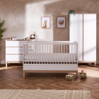 White 3 Piece Nursery Furniture Set - Astrid - Obaby