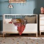 Satin Two Tone Cot Bed - Astrid - Obaby