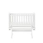 Gliding Crib and Mattress in White - Obaby