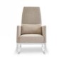 Beige Fabric High Back Rocking Chair - Obaby