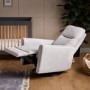 Savannah Swivel Glider Recliner Chair in Pebble - Obaby