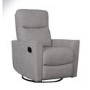 Savannah Swivel Glider Recliner Chair in Pebble - Obaby