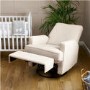 Madison Swivel Oatmeal Glider Recliner Chair - Obaby