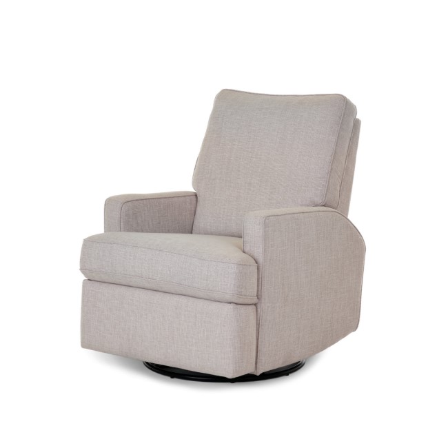 Madison Swivel Oatmeal Glider Recliner Chair - Obaby