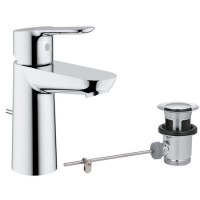 Grohe BauEdge Cloakroom Mono Basin Mixer Tap with Waste