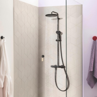 Grohe Vitalio Start System 250 Thermostatic Shower Set - Black