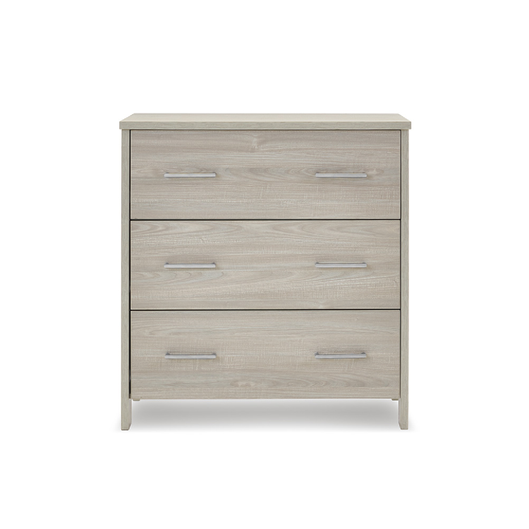 Nika Grey Wash Changing Unit with Storage - Obaby