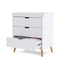 White Two Tone Changing Table with Drawers - Maya - Obaby