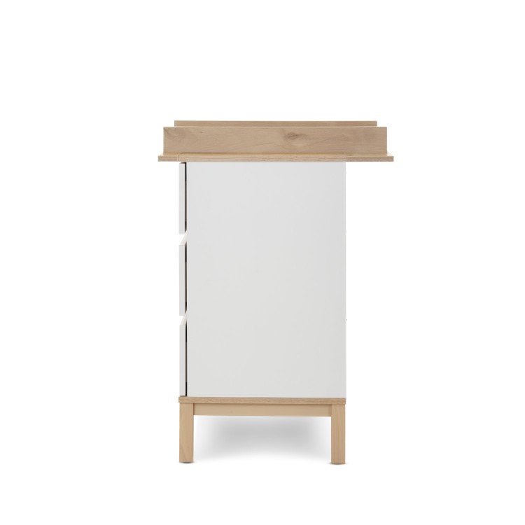 White Two Tone Changing Table with Drawers - Astrid - Obaby