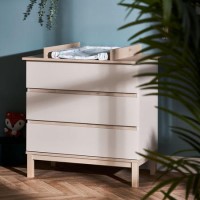 Satin Two Tone Changing Table with Drawers - Astrid - Obaby