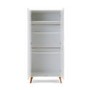 Nursery Wardrobe with Shelf in White - Maya - Obaby