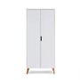 Nursery Wardrobe with Shelf in White - Maya - Obaby